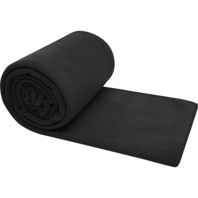 Huggy флисовое одеяло 220x250 см - сплошной черный-2
