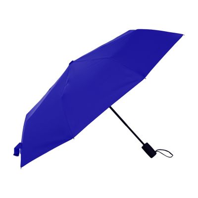 Зонт-автомат Dual с двухцветным куполом, голубой/черный-2