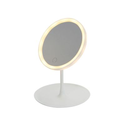 Косметическое зеркало с LED-подсветкой Beautific, белый-12