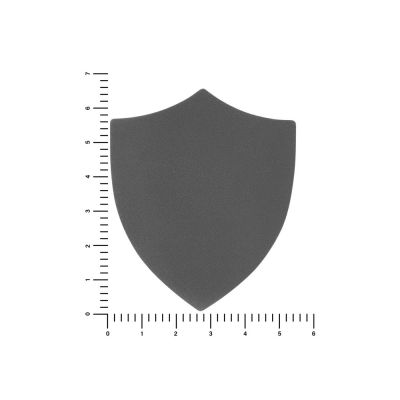 ПАТЧ ЩИТ nubuk (серый) 6,6 х 5,5 см-1
