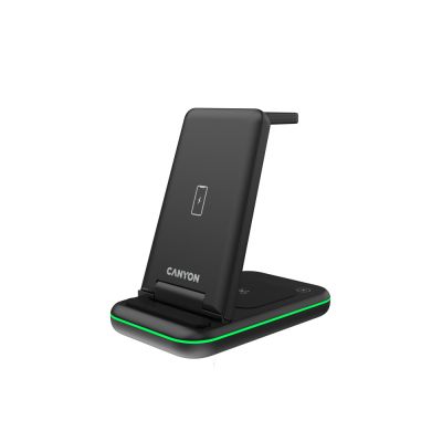 Беспроводное зарядное устройство 3-в-1 CANYON WS-304 (CNS-WCS304B), 15W, черный-0