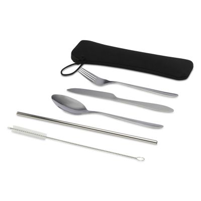 Набор столовых приборов из нержавеющей стали из 5 предметов Sheen - Серебристый-0