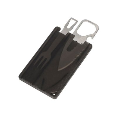 Мультиинструмент с ножом и вилкой Hungry, черный-3