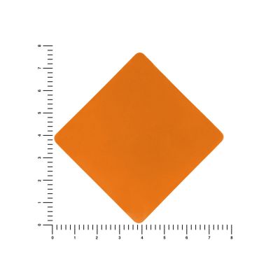 ПАТЧ РОМБ soft-touch (оранжевый) 7,6 х 7,6 см-1