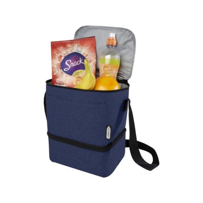Tundra, сумка-холодильник из переработанного PET-пластика, для обеда, на 9 банок - Heather navy-3