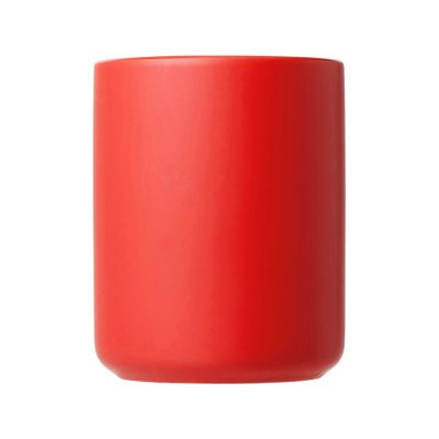 Кружка матовая с прямой ручкой Axio, 360 мл, красный-3