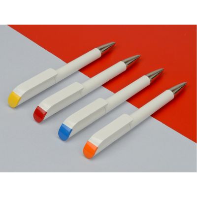 Ручка шариковая UMA EFFECT SI, белый/красный-2