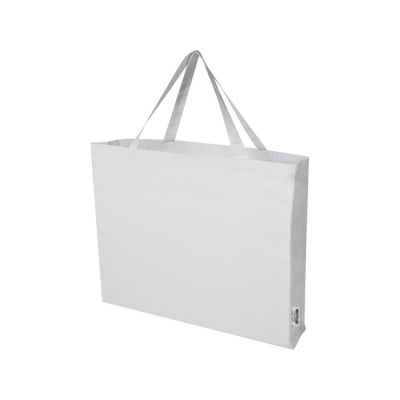 Odessa большая эко-сумка из переработанного хлопка, сертифицированного согласно GRS, плотностью 220 г/м² - Белый-0