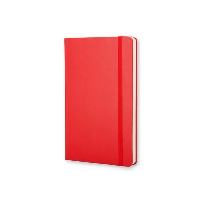 Записная книжка Moleskine Classic (нелинованный) в твердой обложке, Large (13х21см), красный-0