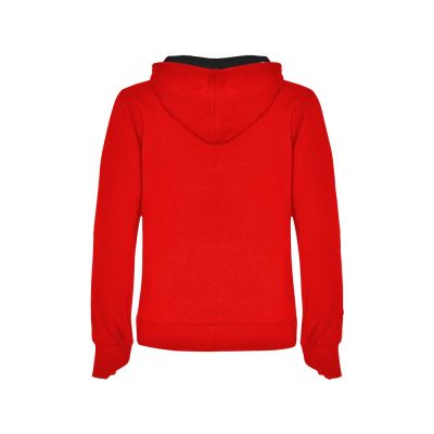 Толстовка с капюшоном Urban женская, красный/черный-1