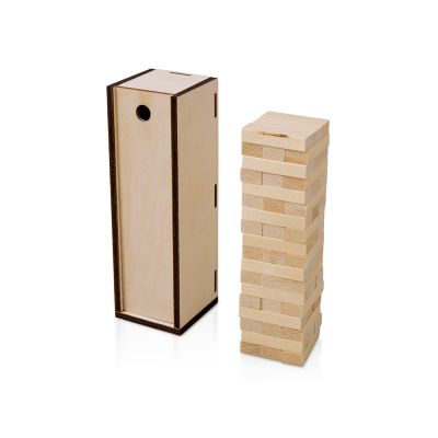 Настольная игра из дерева Башня в деревянной коробке-0
