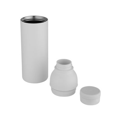 Illuminate бутылка-термос для воды с двойными стенками объемом 650 мл из переработанной нержавеющей стали, сертифицированной по стандарту RCS - Белый-3