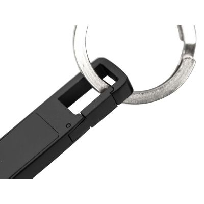 USB 2.0- флешка на 32 Гб c подсветкой логотипа Hook LED, темно-серый, красная подсветка-4