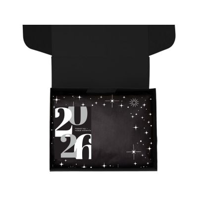 Подарочный набор с туркой, кофе и термокружкой, черный-2