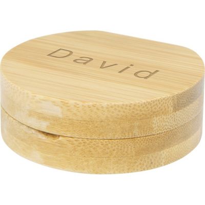 Карманное зеркало в бамбуковой раме Afrodit, natural-5