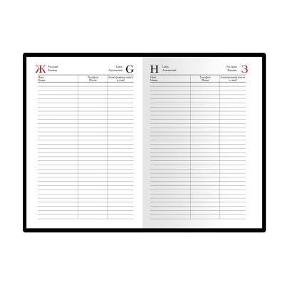 Ежедневник А5 полудатированный Boss, черный-4