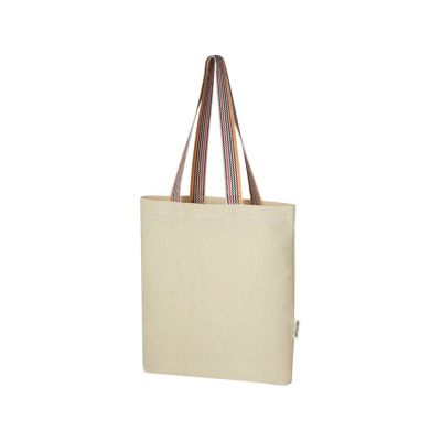 Эко-сумка Rainbow объемом 5л из переработанного хлопка плотностью 180 г/м2, натуральный-0