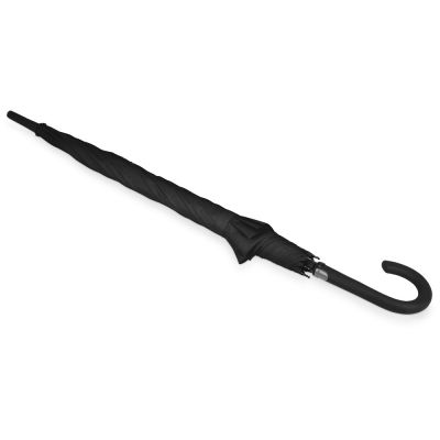 Зонт-трость Bergen, полуавтомат, черный-2