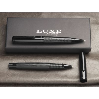 Подарочный набор из двух ручек Gloss, черный-6