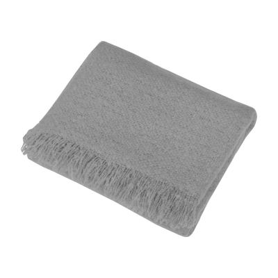 Плед акриловый Mohair, серый-2