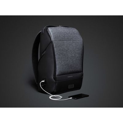 Антикражный рюкзак FlexPackPro для ноутбука 15.6, серый/черный-8