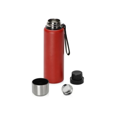 Вакуумный термос Story c покрытием powder, красный-1