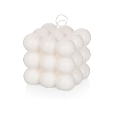 Свеча шарики без отдушки, белый-0