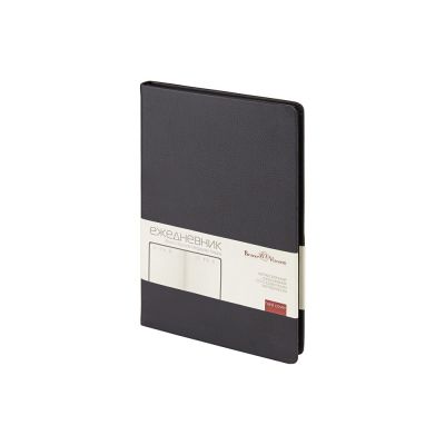 Ежедневник А5 датированный Megapolis Nappa на 2026, черный-0
