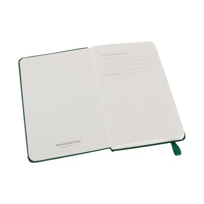 Записная книжка Moleskine Classic (в линейку) в твердой обложке, Pocket (9x14см), зеленый-1