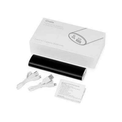 Портативное зарядное устройство Спайк, 8000 mAh, черный-6