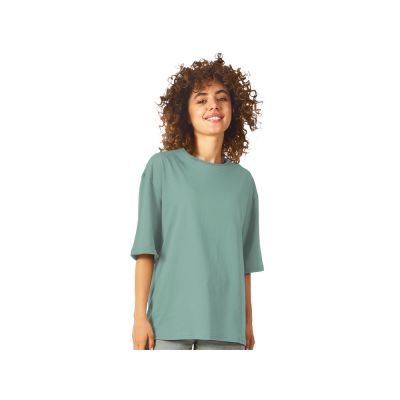 Футболка оверсайз Liyon унисекс, пыльно-бирюзовый-2