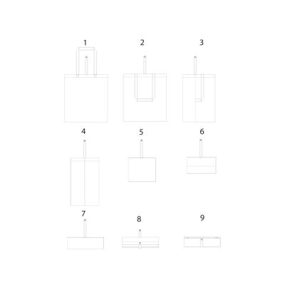 Складная эко-сумка Nevada из хлопка плотностью 100 г/м2, зеленый-4