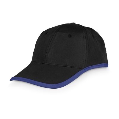 Бейсболка Solo, черный/синий-0