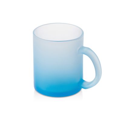 Стеклянная матовая кружка Омбре с градиентом для сублимации, синий-0