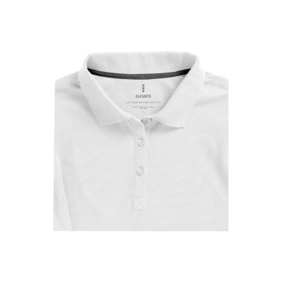 Рубашка поло Oakville женская с длинным рукавом, белый-3