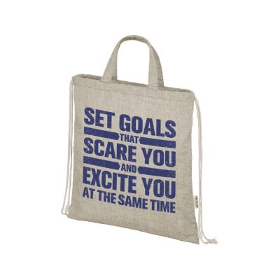 Pheebs 150 г/м² Aware™ рюкзак со шнурком из переработанных материалов - Натуральный-5