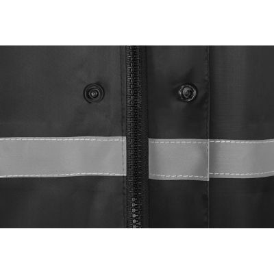 Длинный дождевик Lanai из полиэстера со светоотражающей тесьмой, черный-9