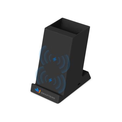 Беспроводная зарядка-подставка с подсветкой Glow box, черный-1