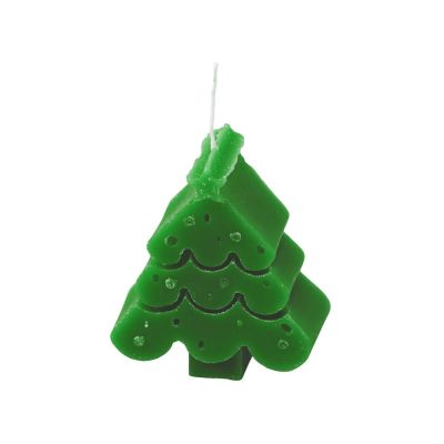 Свеча Елочка, зеленый-0