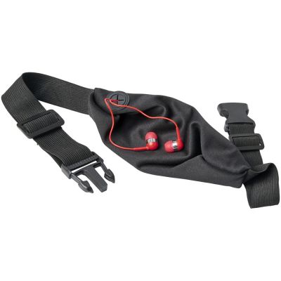 Эластичная спортивная поясная сумка Nicolas, красный-2