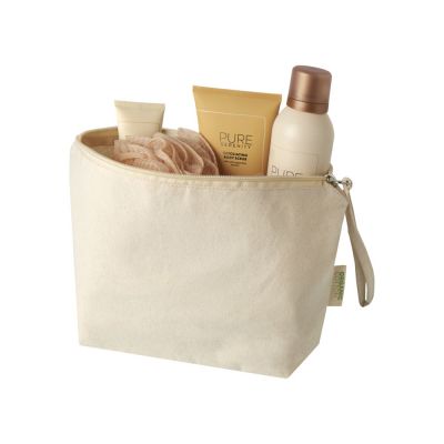 Orissa большая сумка для аксессуаров из органического материала GOTS, 180 г/м², 3 л - Натуральный-3