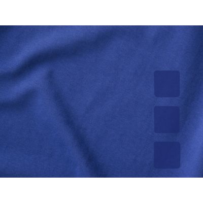 Ponoka женская футболка из органического хлопка, длинный рукав, синий-3