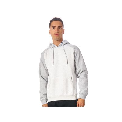 Толстовка с капюшоном Dublin мужская, серый меланж/белый меланж-0