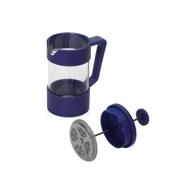 Пластиковый френч-пресс Intense, 600мл, темно-синий-1