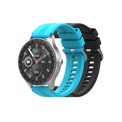 Умные часы HIPER IoT Watch GTR, черный/голубой-4