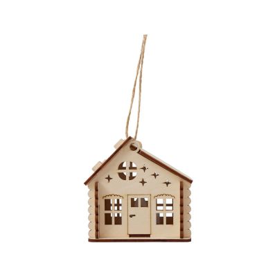 Подвеска с подсветкой домик (с мерцающей свечкой)-2