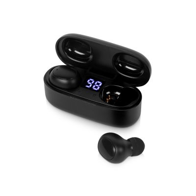 Беспроводные наушники TWS в кейсе Volts. Evolt, черный, пластик-0