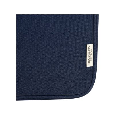 Чехол для 14-дюймового ноутбука Joey объемом 2 л из брезента, переработанного по стандарту GRS, темно-синий-5