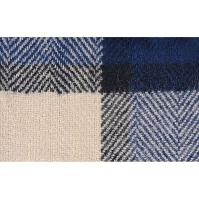 Плед акриловый в клетку Tartan, синий-3