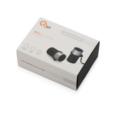 Портативные парные колонки Qjet TWS Mates с синими кольцами-5